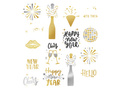 Tatuaje lavabile Happy New Year pentru Ajunul Anului Nou - 15 buc.