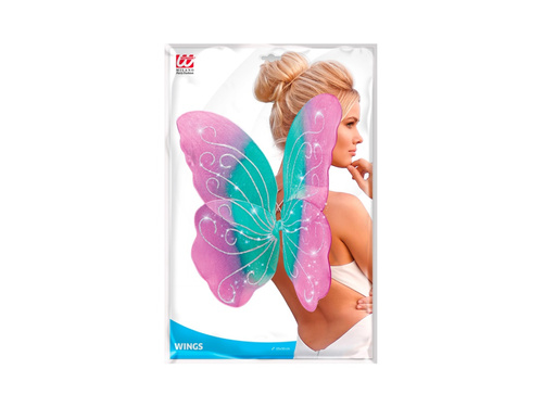 Aripi de fluture turcoaz-violet-roz 85×50 cm