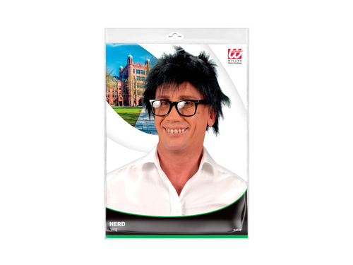 Peruca de pluș negru