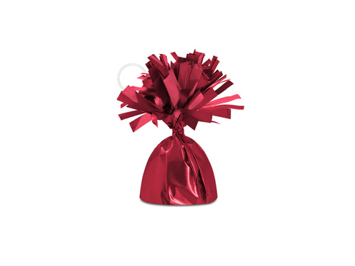 Greutăți din folie pentru baloane umplute cu heliu - roșu metalic - 140 g