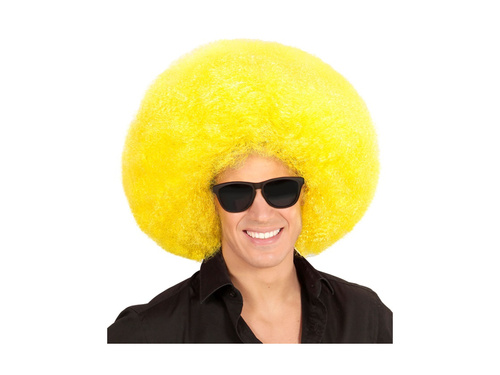 Peruca afro galbenă mare de înaltă calitate