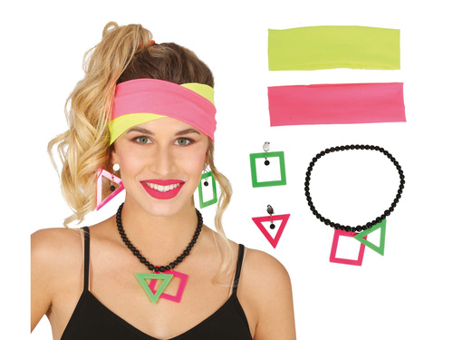 Set de accesorii în stilul anilor '80 - 5 piese.