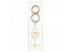 Foc rece numărul 8 aur - 1 buc.