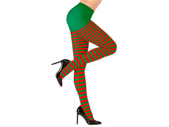 Colanți elfa roșu-verde