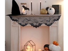 Șervețel negru Halloween Bats - 50 x 200 cm - 1 buc.