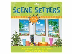 Decor de perete Hawaiian Ferestre - 3 buc.