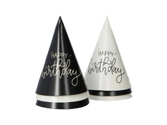 Capace mini Happy Birthday - 6 buc.