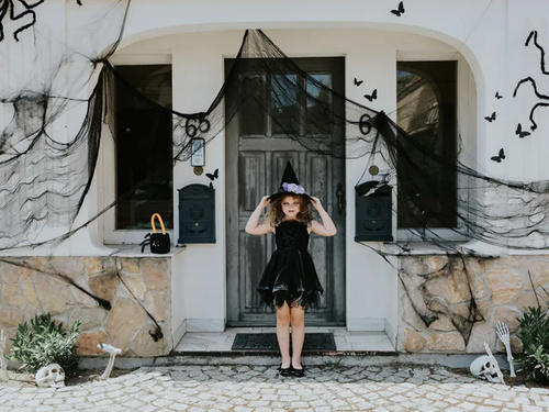 Tesatura Halloween negru - 72 x 980 cm - 1 buc.