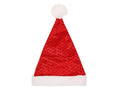 Pălărie de Moș Crăciun sclipitoare cu paiete - 1 buc.