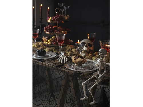 Față de masă Halloween cu pânză de păianjen - 135 x 180 cm - 1 buc.