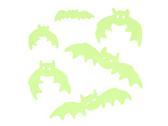 Stickere fluorescente cu gel pe sticlă Lilieci - 1 set