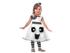 Drăguț costum de fantomă mic pentru fete