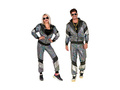 Costum anii '80 - trening argintiu reflectorizant