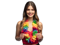 Colier Hawaiian multicolor -100 cm - 1 buc.