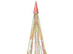 Lansator cu serpentine colorate - 1 buc.