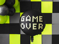 Game Over balon de folie - 35 cm - 1 buc.