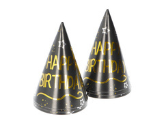 Șepci cu ziua de naștere fericită - 6 buc.