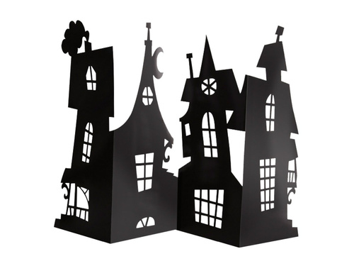 Decorațiuni de masă Haunted House pentru Halloween - 1 buc.