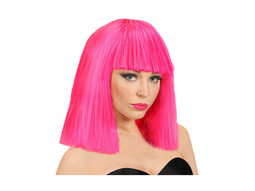 Peruca Neon roz Showgirl