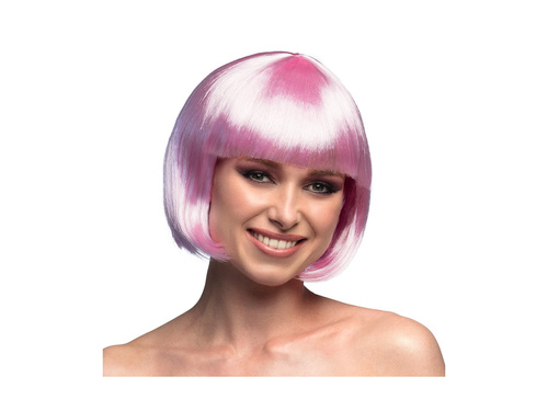 Peruca de cabaret roz deschis