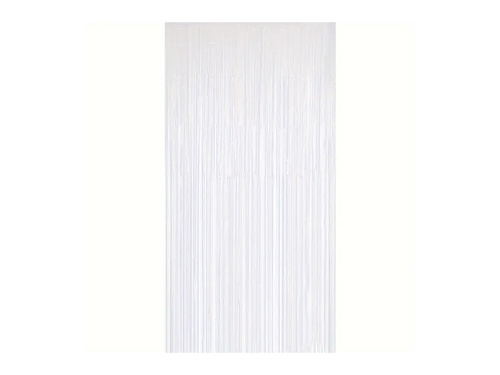 Perdea - Perdea de ușă alb metalic - 100 x 200 cm