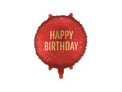 Balon cu folie Happy Birthday - 45 cm - 1 buc.