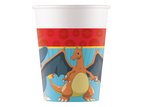 Pahare de hârtie Pokemon - 200 ml - 8 buc.