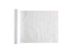 Decorațiune de masă cu sclipici - alb - 28 cm x 3 m - 1 buc.