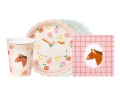 Set aniversar de hârtie cu cai - 36 buc.