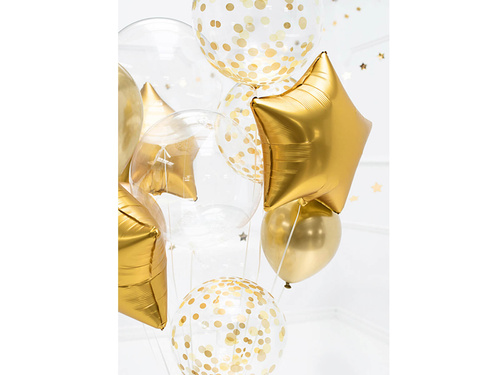 Balon din folie cu puncte aurii - 40 cm - 1 buc.