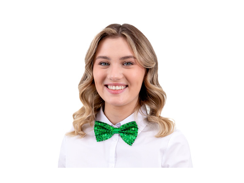 Muscă verde cu paiete - 7 x 12 cm - 1 buc.