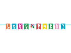 Lets Party steag banner - 182 cm - 1 buc.