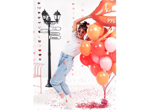 Decorațiune de agățat Inimi roz auriu - 300 cm - 1 buc.