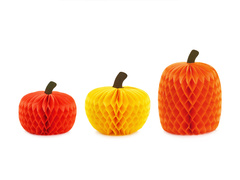 Decorațiuni cu dovleac de hârtie - 3 buc.