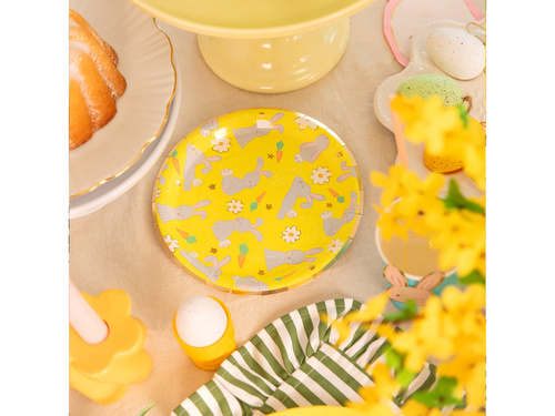 Farfurii de hârtie Hares - 18 cm - 6 buc.