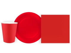Set de hârtie roșie - 44 de bucăți.