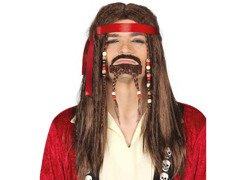 Peruca căpitanului Jack Sparrow - 1 buc.
