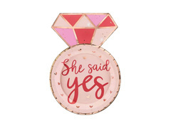 Plăcuțe inel de logodnă - 25,5 cm - 6 buc.