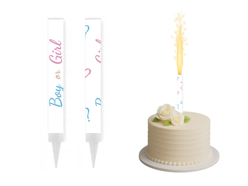 Fântână pentru tort fată sau băiat? - 2 buc.
