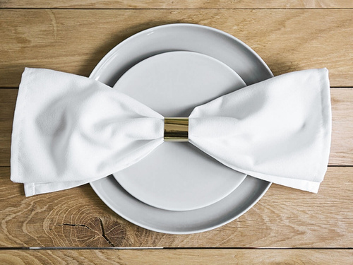 Suport șervețel de hârtie auriu - 10 buc.