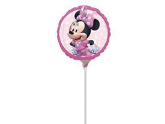 Minnie Mouse balon cu băț de folie - 23 cm - 1 buc.