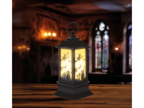 Lanternă cu lumânare LED pentru Halloween - 18 cm - 1 buc.