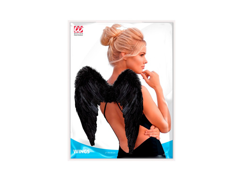 Aripi cu pene negre 50×40 cm