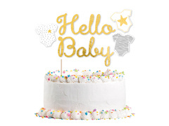 Hello Baby topper pentru tort - 1 buc.