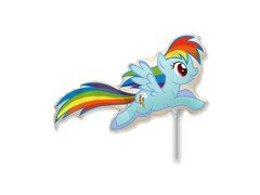 Balon din folie de lipit My Little Pony - Rainbow Dash - 21 x 41 cm