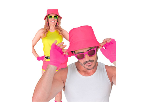 Mănuși fără degete roz neon