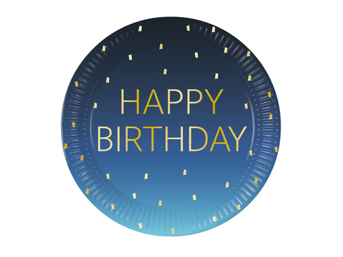 Farfurii Happy Birthday - 23 cm - 8 buc.