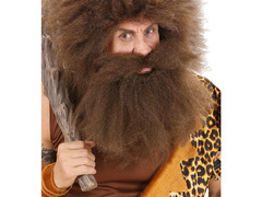 Barbă cu mustață maro - 1 buc.