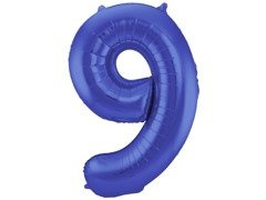 Balon mat din folie numărul 9 - 86 cm - 1 buc.