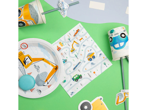 Șervețele aniversare Auta - 33 cm - 10 buc.